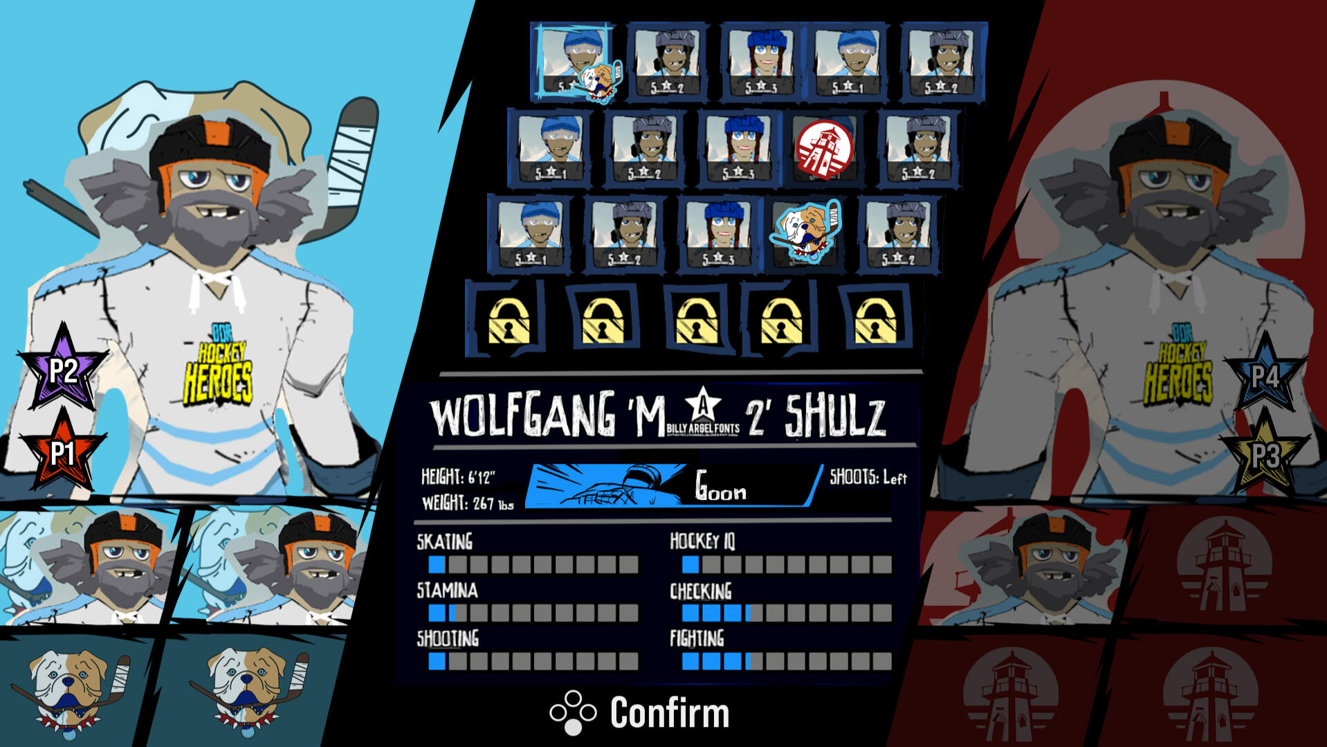 The final iteration of the team drafting interface, where it is a mix of the first iteration and second iteration.
